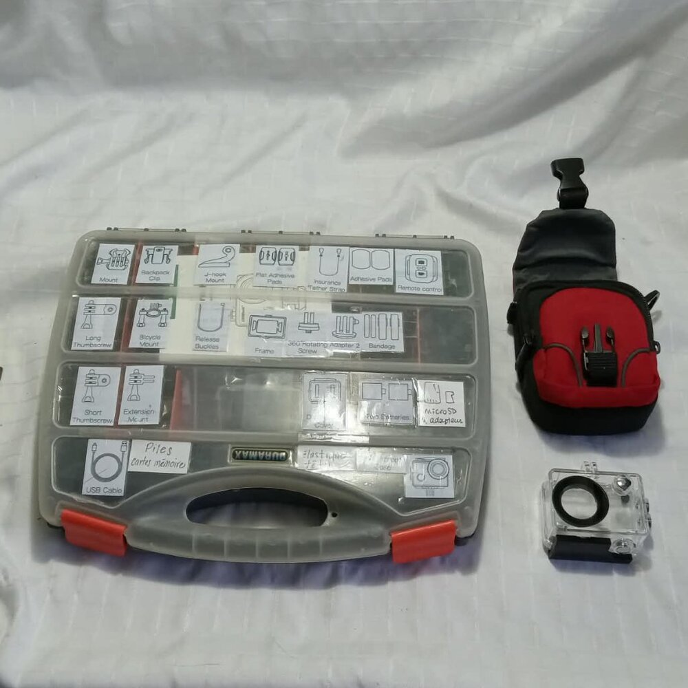 4K 20MP WiFi Action Camera WiFi Sports 40M/131FT Waterproof and accessories